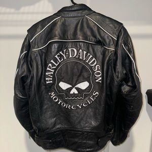 Harley Davidson Leather Jacket with 3M design size M